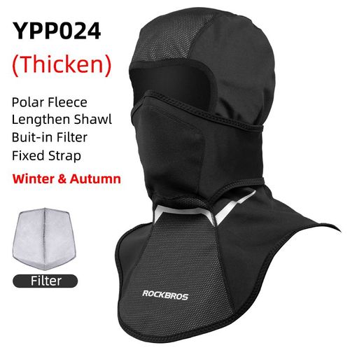 De Moto Et De Scooter Pour Homme Et Femme,Cagoule Chaude Coupe-Vent,Double Couche Polaire,Cyclisme,Hiver - Type Ypp024