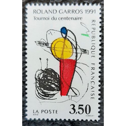 Timbre N° 2699 - Roland Garros 91 - Tournoi Du Centenaire - 1991