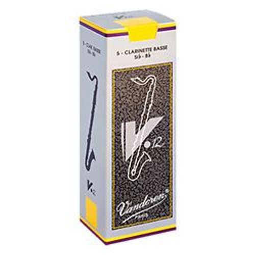 Boîte De 5 Anches V12 Clarinette Basse Force 4 - Vandoren Cr624