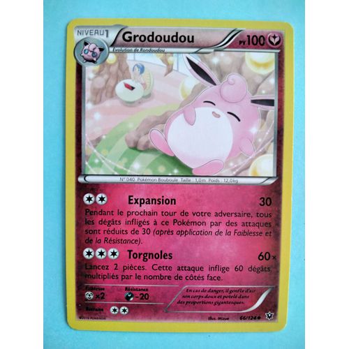Carte Pokémon N° 040 Grodoudou