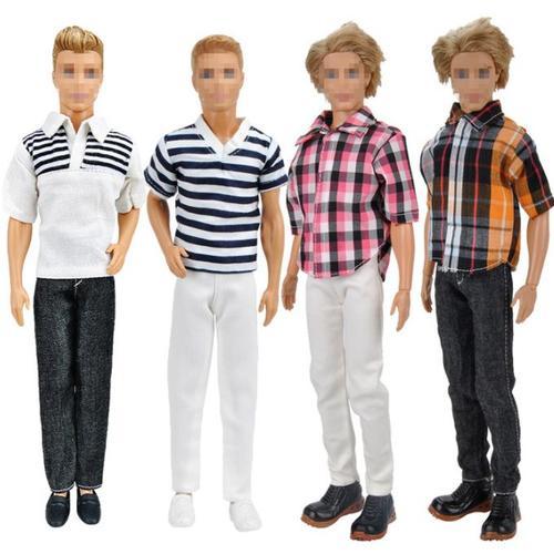 Lot De 10 Ensembles De Vêtement Poupée Accessoire Décoration Pour Ken 31cm Poupée Barbie Style Comme Photo