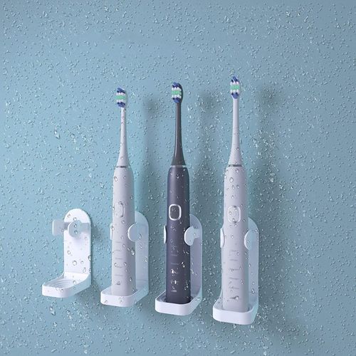 Support de Brosse à Dents Électrique, Organisateur de Dentifrice Mural Autocollant en Plastique Multifonctionnel Support de 4