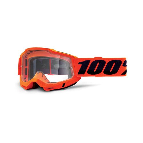 Masque Motocross 100% Percent Accuri 2 Orange - Ecran Incolore