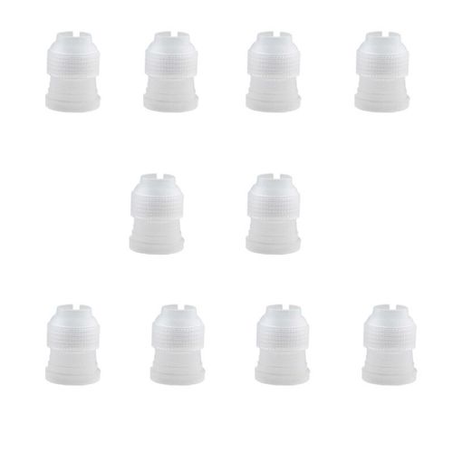 Poche À Douille Réutilisable En Silicone Pour Décoration De Gâteau,Accessoire De Cuisine,En Forme De Poupée De Crème,En Acier Inoxydable,Outil De Cuisson, - Type 10pcs