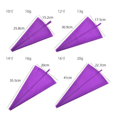 Poche À Douille Réutilisable En Silicone Pour Décoration De Gâteau,Accessoire De Cuisine,En Forme De Poupée De Crème,En Acier Inoxydable,Outil De Cuisson, - Type [4pcs 25]-40cm