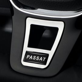 Pour Passat - Autocollants D'insigne D'emblème De Couverture De Volant De Voiture, Accessoires Chromés, Vw Rline Tiguan Passat B7 B8 Cc Jetta Golf 7 Mk7 Gti Polo
