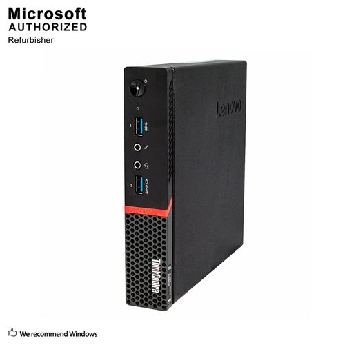 Lenovo ThinkCentre M700 Tiny Intel Core i3-6100T - 3.2 GHz - Ram 8 Go - SSD 128 Go Disque dur - USB WiFi - Windows 10 Professionnel 64 Bits