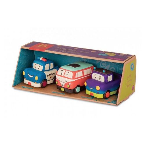 Set De 3 Vehicules Van Orange