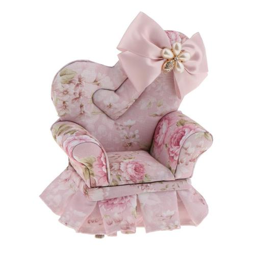 Boîte À Bijoux En Tissu Noeud De Papillon Pour Rangement De Bijou Femme Chaise D'amour