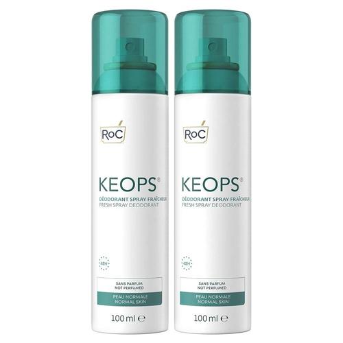 Roc Keops Déodorant Spray Fraicheur 48hlot De 2 X 100ml - Roc - Déodorant 