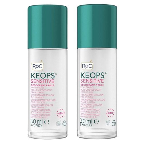 Roc Keops Déodorant Roll On 48h Peaux Sensibles Lot De 2 X 30ml - Roc - Déodorant 