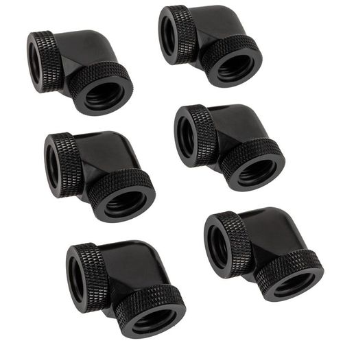 Raijintek Anschluss Pelias D160906, 16mm, 90 Grad Adapter - 6er-pack,