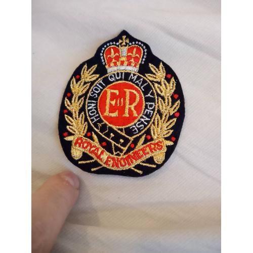 Écusson British Army Royal Engineers A Coudre