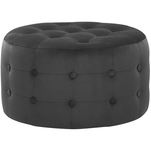 Pouf Tampa Noir Velours