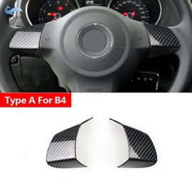 Type A 2 Pièces - Garniture De Couverture De Volant En Fibre De Carbone Abs, Style De Voiture, Bergame, Vw Golf 6, Mk6, Passat B7, Sharan, Polo, Jetta, Tiguan, Caddy Touran