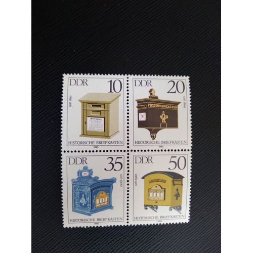 Timbre Allemagne / Rda Yt 2553 A 2556 Séries: Boîtes Aux Lettres Historiques 1985 ( 020406 )
