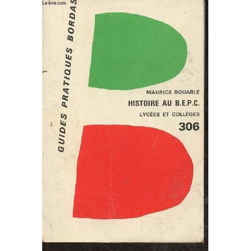 L Épreuve D Histoire Au B.E.P.C.- 91 Questions