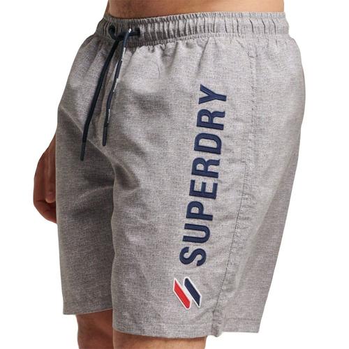 Maillot De Bain Superdry Logo Code Homme Gris