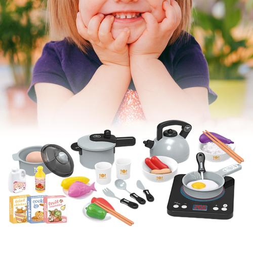 Ustensiles de cuisine en plastique pour enfants casseroles ensemble accessoiresB 