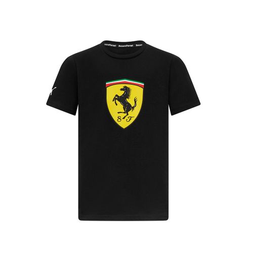 T-Shirt Enfant Ferrari Scuderia Officiel Formule 1 Noir