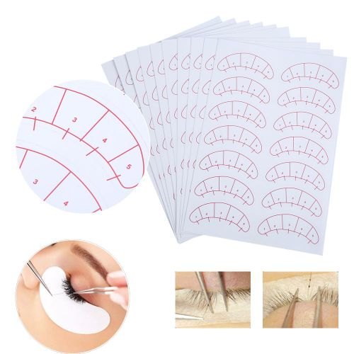 Coussinets Sous Les Yeux Patchs Autocollants Pour Extension De Cils 140 Pièces Blanc Blanc