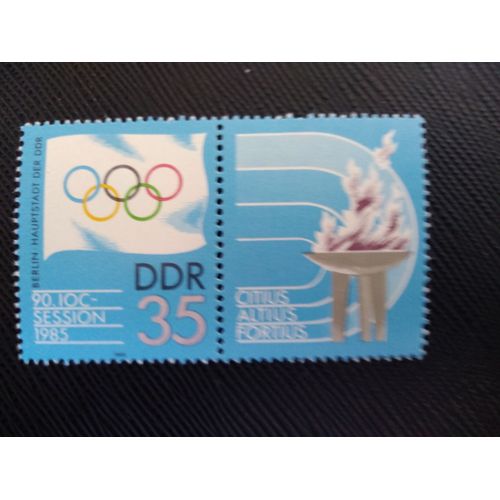 Timbre Allemagne / Rda Yt 2574 Session Du Comité International Olympique (Cio), Berlin 1985 ( 020406 )