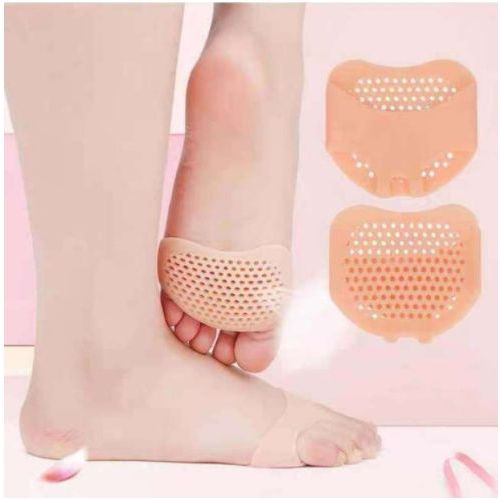 Honeycomb Silicone Foot Pad Ladies Half Size Pad High Heel Forefoot Pad Anti-Slip Foot Protection Insole Pad2 Paires