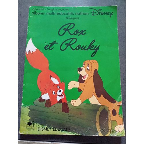 Rox Et Rouky, Apprendre L'anglais En Jouant, Album Multi-Educatifs Bilingue Nathan Disney