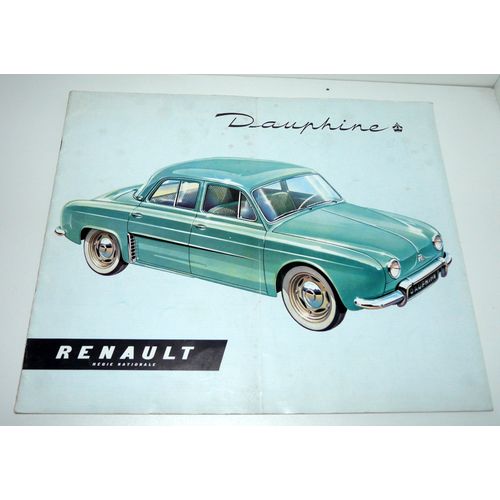 Renault Dauphine, Catalogue Publicitaire Modèle 1956