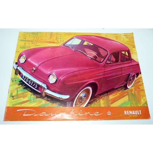 Renault Dauphine, Catalogue Publicitaire Modèle 1958