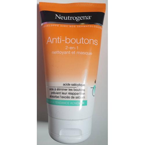 Creme Anti-Boutons 2en1 Nettoyant Et Masque Neutrogena 150ml 