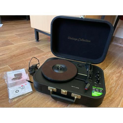 Platine Vinyle Muse MT-201 GLD, Stéréo 33-45-78 Tours, BT / USB