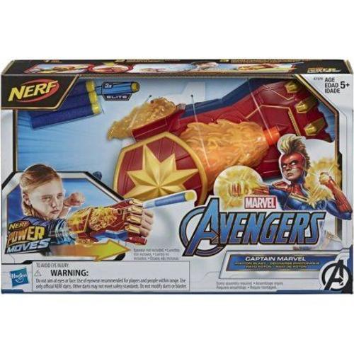 Coffret Main Captain Marvel Avec Lance Fl?Chettes Power Movies - Accessoires Avengers - Super Heros