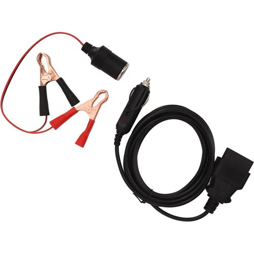 économiseur de Mémoire Universel avec Clip, Plug and Play, Prise Allume-cigare 12 V, Cable d'alimentation de Secours ECU, Préserve les Données de Votre Véhicule