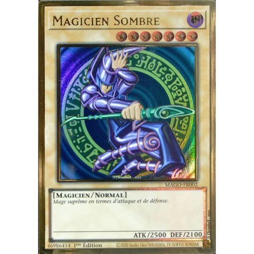 Carte Yu-Gi-Oh Mago-Fr002 Magicien Sombre Gold Rare Neuf Fr