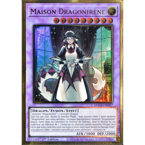 Carte Yu-Gi-Oh Mago-Fr027 Maison Dragonirène Gold Rare Neuf Fr