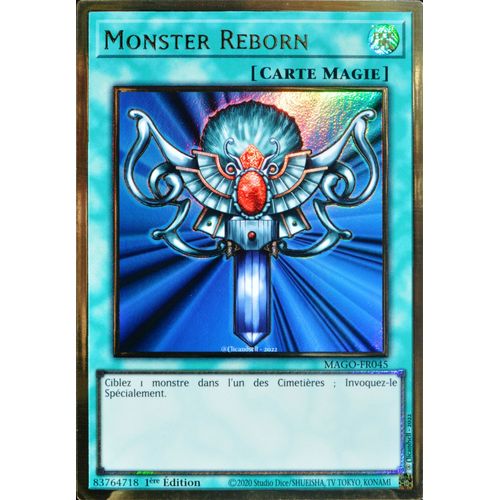 Carte Yu-Gi-Oh Mago-Fr045 Monster Reborn Gold Rare Neuf Fr