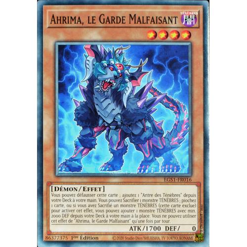 Carte Yu-Gi-Oh Egs1-Fr016 Ahrima, Le Garde Malfaisant Commune Neuf Fr