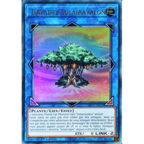 Carte Yu-Gi-Oh Gftp-Fr019 Dryade Solairavalon Ultra Rare Neuf Fr