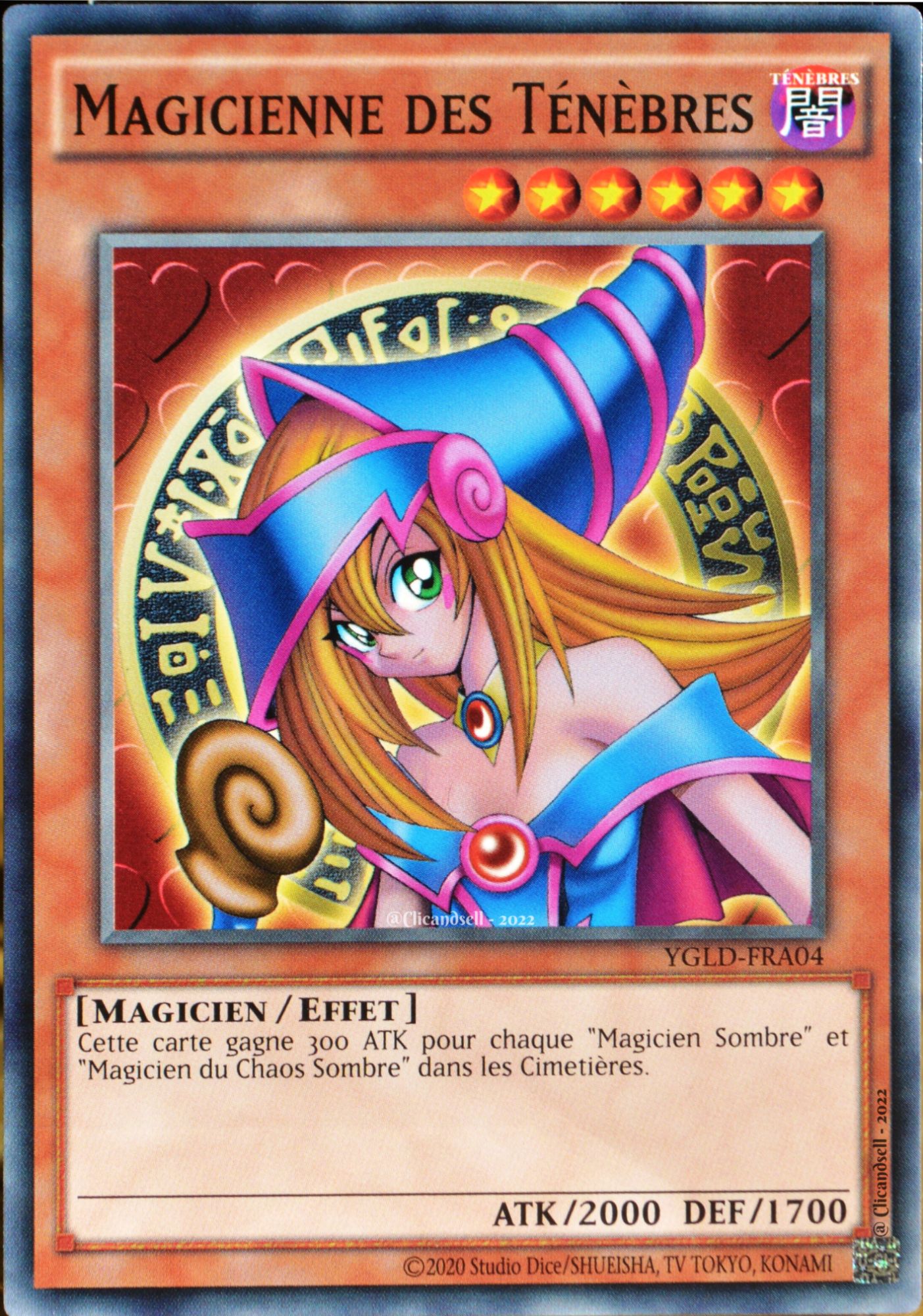 carte YU-GI-OH DLCS-FR006-B Magicienne des Ténèbres le Dragon