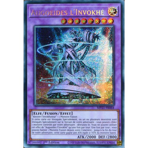 Carte Yu-Gi-Oh Mp21-Fr064 Augoeides L'invokhé Prismatic Secret Rare Neuf Fr