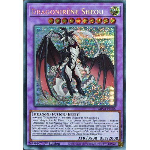 Carte Yu-Gi-Oh Mp21-Fr065 Dragonirène Sheou Prismatic Secret Rare Neuf Fr