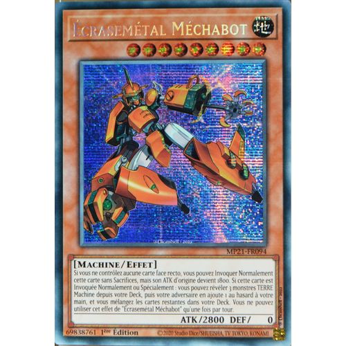 Carte Yu-Gi-Oh Mp21-Fr094 Écrasemétal Méchabot Prismatic Secret Rare Neuf Fr
