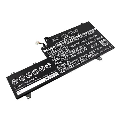 DLH - Batterie de portable (équivalent à : HP 0M03XL, HP OM03XL, HP OMO3XL, HP 863167-171, HP 863167-1B1, HP 863280-855, HP HSTNN-IB70, HP HSTNN-IB7O, HP OM03057XL) - lithium-polymère - 4900 mAh...