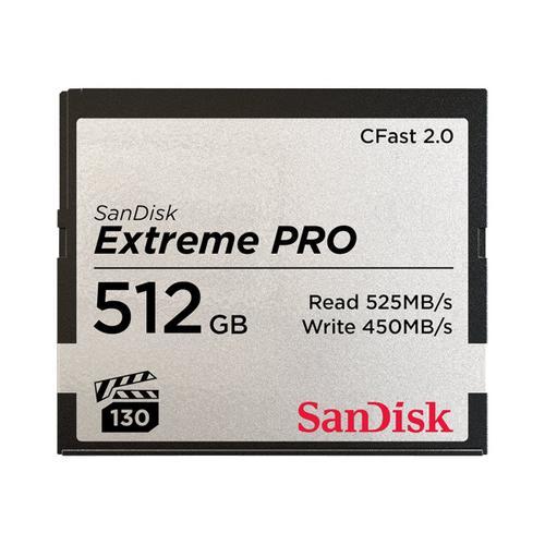 SanDisk Extreme Pro - Carte mémoire flash - 512 Go - CFast 2.0