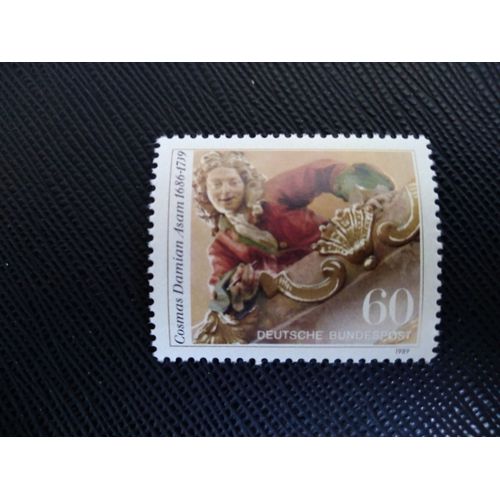 Timbre Allemagne / Rfa Yt 1252 250e Anniversaire De La Mort De Cosmas Damian Asam 1989 ( 040406 )