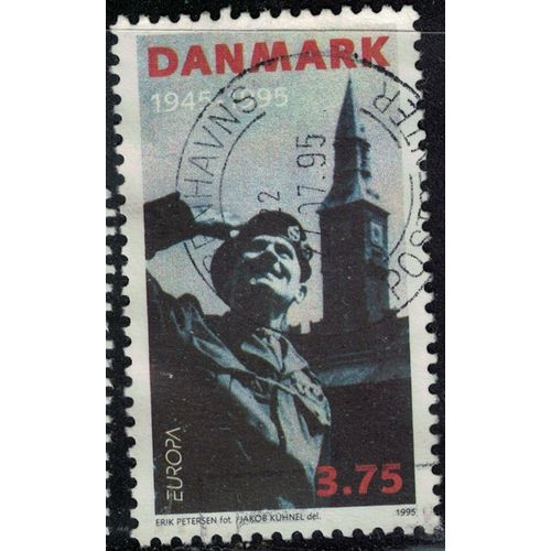 Danemark 1995 Oblitéré Used Maréchal Montgomery Et Hôtel De Ville De Copenhague Y&t Dk 1103 Su