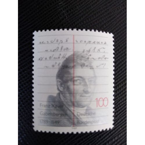 Timbre Allemagne / Rfa Yt 1255 Bicentenaire De Naissance De Franz Xaver Gabelsberger (1789-1849) 1989 ( 040406 )