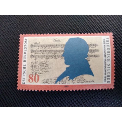 Timbre Allemagne / Rfa Yt 1257 Bicentenaire De Naissance De Friedrich Silcher (1789-1860) 1989 ( 040406 )