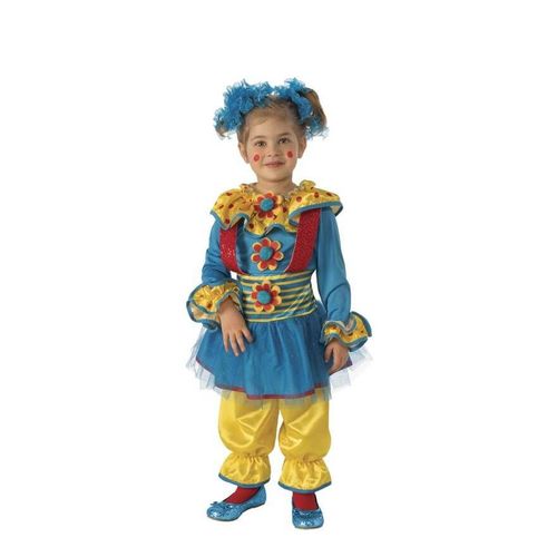 Déguisemetn De Petite Clown Avec Fleurs Pour Fille